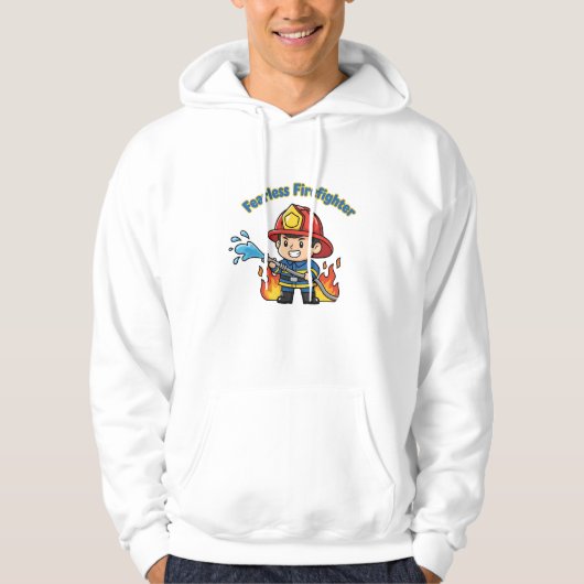 Fearless Firefighter – Everyday Hero Tee Hoodie (Voorkant)