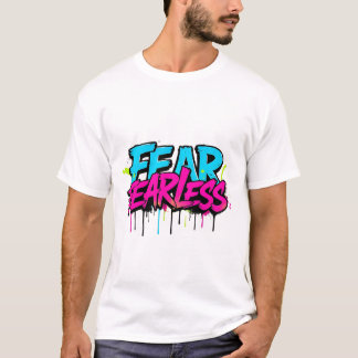 Fearless Graffiti T-shirt - Kleurrijke Spray Paint