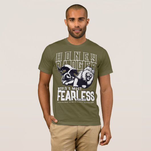 FEARLESS Honey Badger T-shirt (Voorkant volledig)