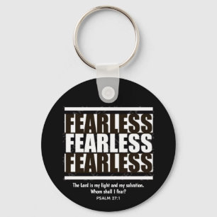 FEARLESS Inspirerend - zwart wit Sleutelhanger