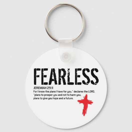 FEARLESS-JEREMIAH 29:11 SLEUTELHANGER (Voorkant)