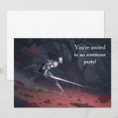 Fearless Knight's verjaardagsfeest Kaart (Voorkant / Achterkant)