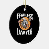 Fearless Lawyer Keramisch Ornament (Rechts)