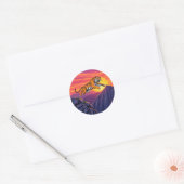 Fearless Leap Ronde Sticker (Envelop)