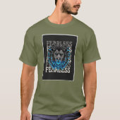 Fearless Lion Design T-shirt (Voorkant)