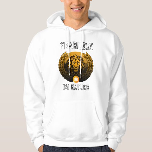 Fearless Lion Hoodie – Roaring Oerwoud King, Bold  (Voorkant)