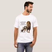 Fearless Lion T-Shirt – Bold Spirit, Brave Heart (Voorkant volledig)