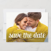 Fearless Love Photo Save the Date Kaart (Voorkant)