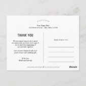 Fearless Love Wedding Bedankt Briefkaart (Achterkant)