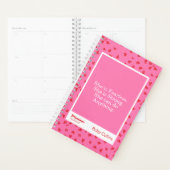 Fearless Pink Floral Inspirational Quote Planner (Display)