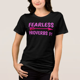 FEARLESS PROVERBS 31 Dames Christelijke T-Shirts