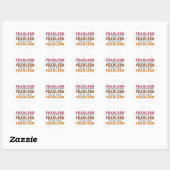 FEARLESS Psalms Inspirerend DAT IK NIET ZAL BEGRIJ Ronde Sticker (Vel)