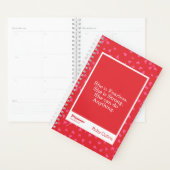 Fearless Red Floral Motivational Quote (Devant avec enveloppe)