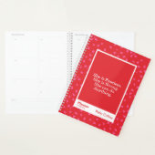 Fearless Red Floral Motivational Quote Planner (Display)