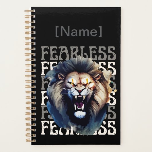 Fearless Roar – Bold Lion  Planner (Voorkant)