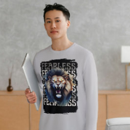 Fearless Roar – Bold Lion  Tri-Blend Shirt