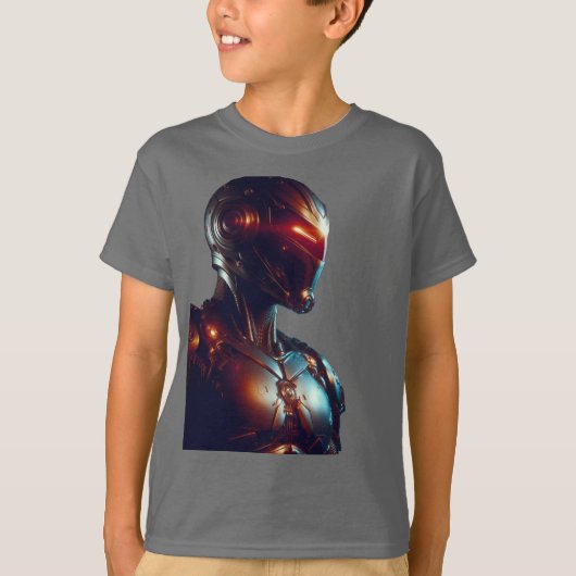 Fearless Robot Kinderen T-shirt (Voorkant)