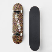 FEARLESS roze luipaard - Afdruk wild dier Skateboard (Voorkant)