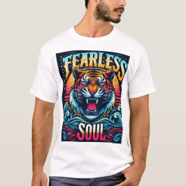Fearless Soul - Levendige Tijger Artwork T-shirt