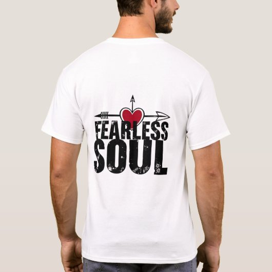 Fearless Soul: Pijl door het hart T-shirt (Achterkant)
