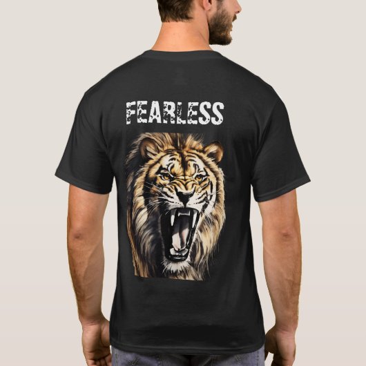 Fearless Strength: Tiger Edition aangekondigd T-shirt (Achterkant)