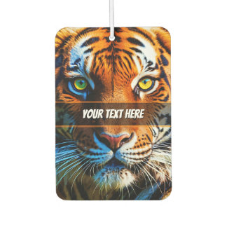 Fearless Tiger Face met aangepaste tekst Luchtverfrisser