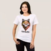 Fearless Wolf Vrouwen T-shirt – Freefit Bella+Canv (Voorkant volledig)