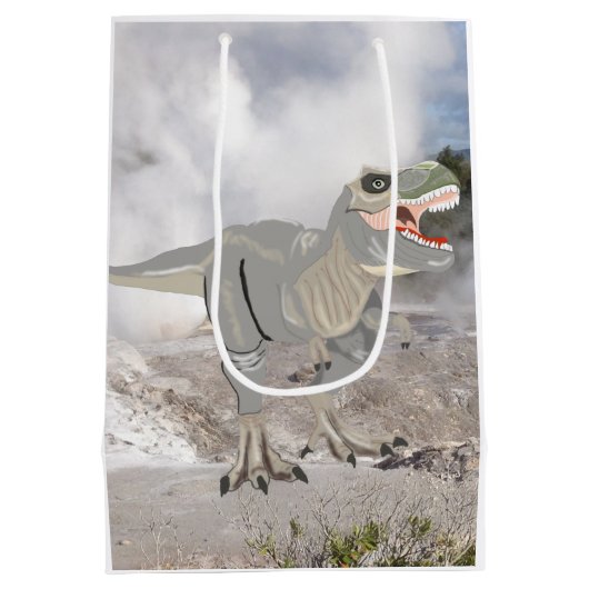 Fearsome Tyrannosaurus Medium Cadeauzakje (Achterkant)