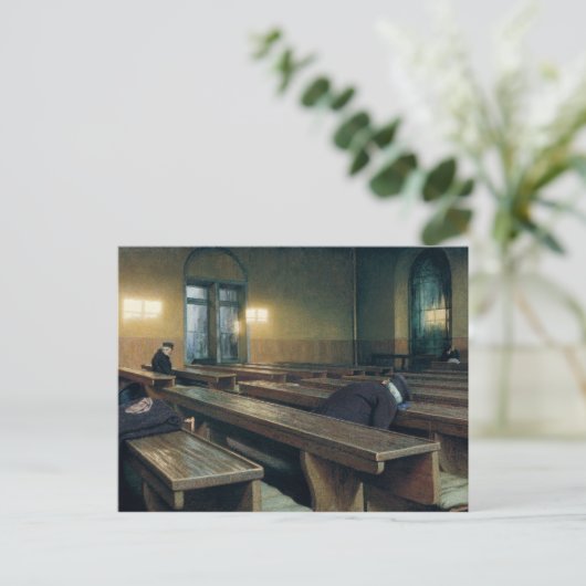 Feast Day in de Pio Albergo Trivulzio, 1892 Briefkaart (Staand voorkant)