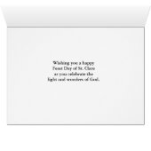 Feast Day of Saint Clare Franciscan Aura (Binenzijde Horizontaal (Onderkant))