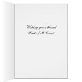 Feast Day of St. Cono, Silhouette, Sun and Cross (Binnen (Rechts))