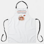 Feast en Football Thanksgiving Dinner Host Schort (Voorkant)