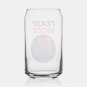 Feast Mode – Funny Thanksgiving Can Glass (Verso)