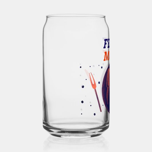 Feast Mode – Funny Thanksgiving Can Glass Blikvorm Glas (Rechts)