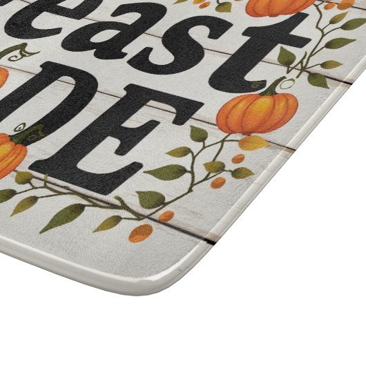 Feast Mode Thanksgiving Glass Cutting Board Snijplank (Hoek)