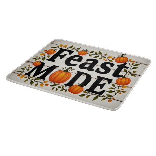 Feast Mode Thanksgiving Glass Cutting Board Snijplank (Hoek)
