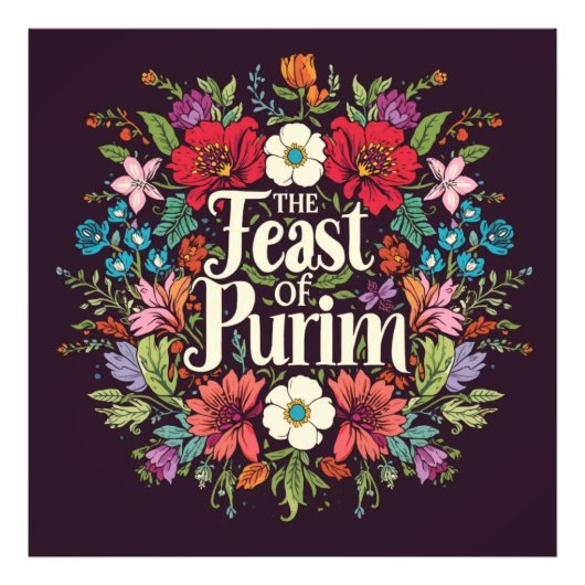 "Feast of Purim" art wall Foto Afdruk (Voorkant)