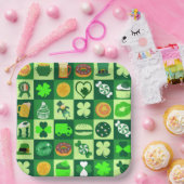 feast of saint patrick pattern  paper Bowls Papieren Bordje (Feest)