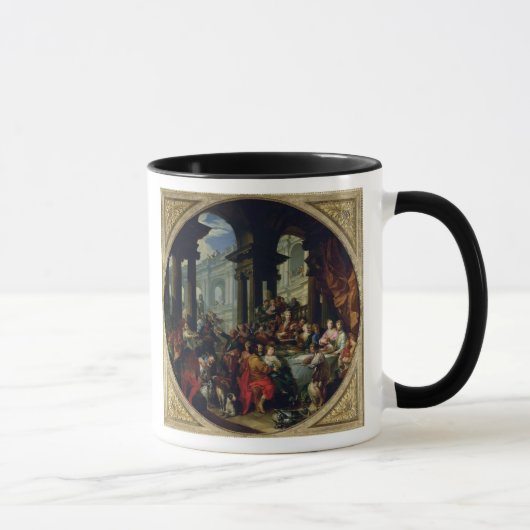Feast onder een Ionic Portico, c.1720-25 Mok (Rechts)