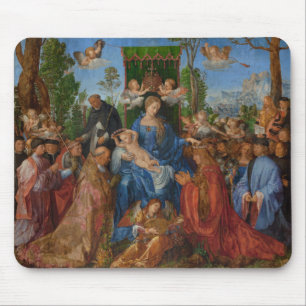 Feast van het Roos Garlands, 1506 (olie op hout) Muismat