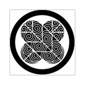 Feather Asano Taka no Ha Patroon Rubber Stamp Rubberstempel (Afrduk)