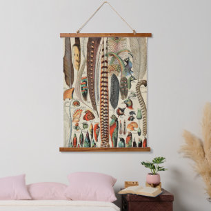 Feather Bird Wildlife Antiek veren Hangend Wandkleed