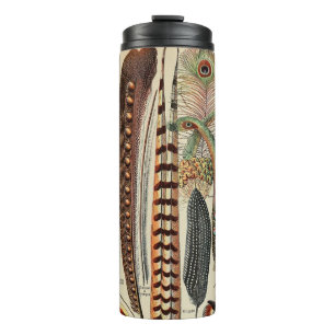 Feather Bird Wildlife Antiek veren Thermosbeker