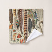 Feather Bird Wildlife Plumes d'antiquités (Gant de toilette)