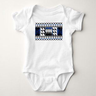 Feather Blessings in het blauw Romper