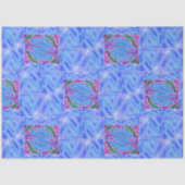 Feather blue paper tissuepapier (Voorkant)