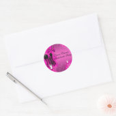 Feather Corset Roze Bachelorette Party Sticker (Envelop)