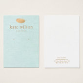 Feather Earring-schermkaart Visitekaartje (Voorkant /achterkant)