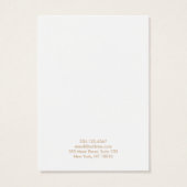 Feather Earring-schermkaart Visitekaartje (Achterkant)