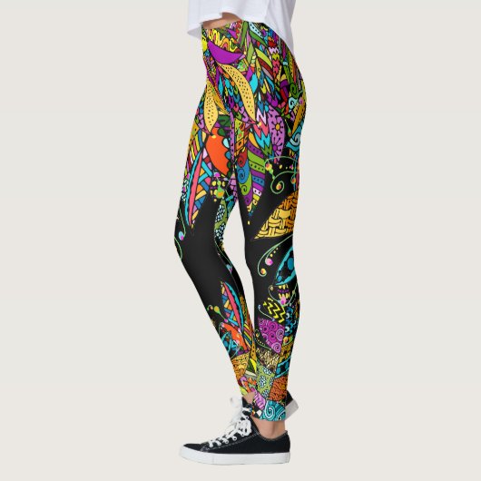 Feather Fun Pop Fashion Leggings (Gauche)